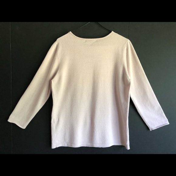 Amari V Neck Dressy Sweater Sequins and Beads Med - Picture 10 of 16